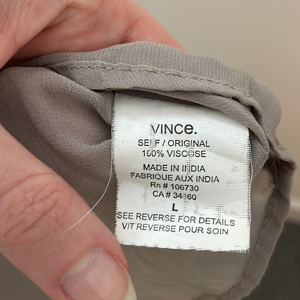 VINCE | Sleeveless Gold Sequin Blouse - Picture 5 of 12